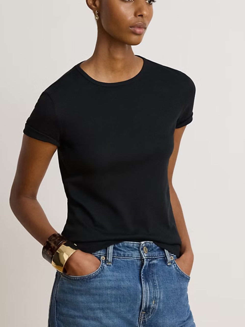 Ralph Lauren Black Label Slim Fit Crewneck Tee Shirt 100% cotton Large - Picture 4 of 9